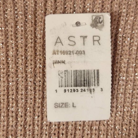 Astr The Label Womens Sweater Pullover Pink Long Sleeve Sweetheart Neck L - Picture 6 of 8